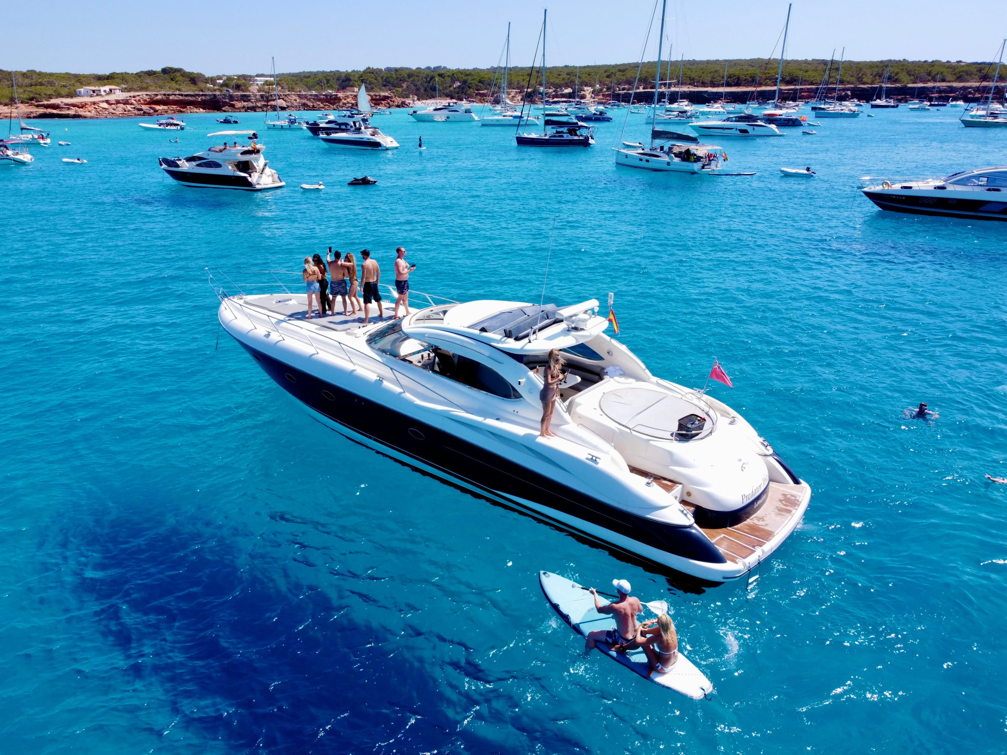 Anchored for watersports